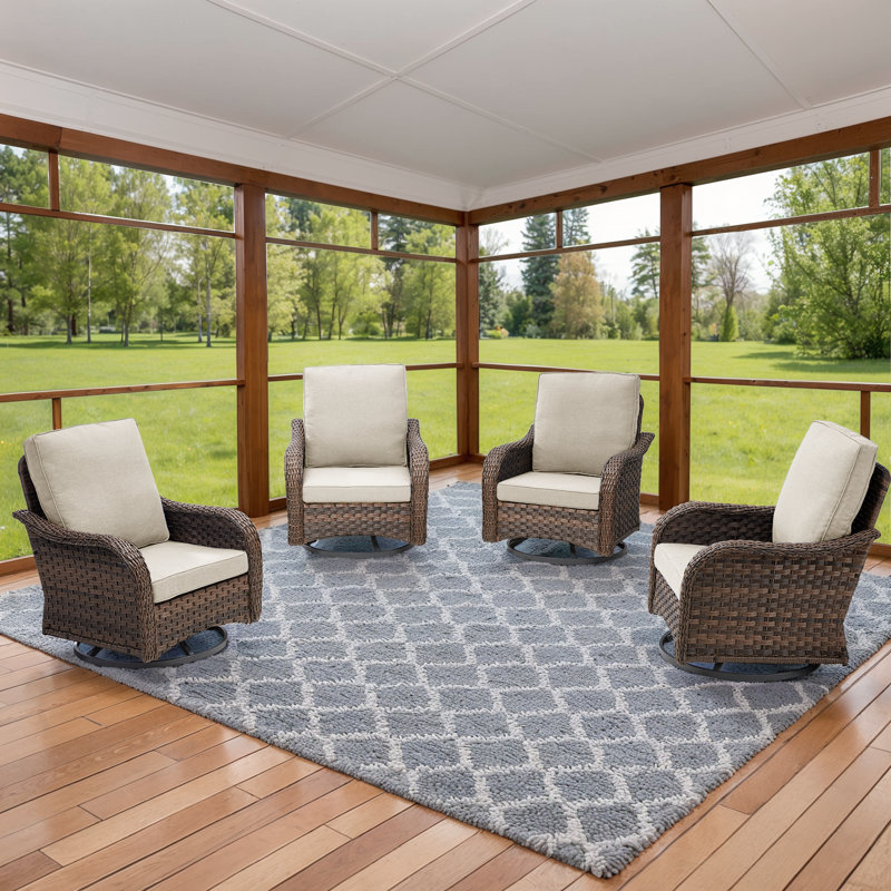 Ensemble de conversation pour 4 personnes, Beige