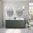 72'' Double Bathroom Vanity with Engineered Marble Top-94811311-94811313