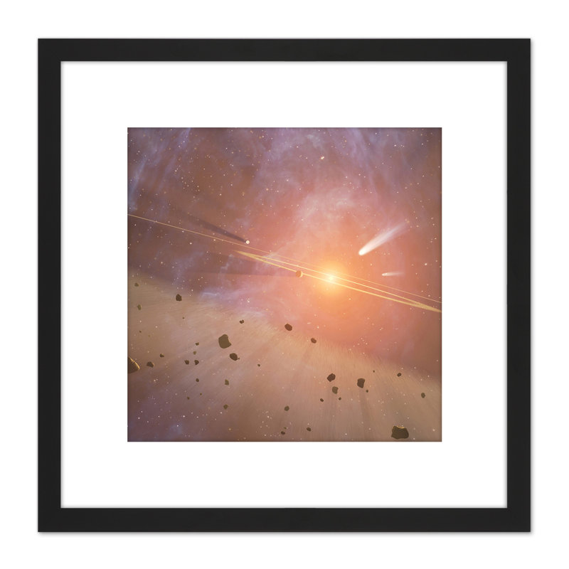 Space NASA Star Epsilon Eridani Asteroids Illustration - Single Picture Frame Print