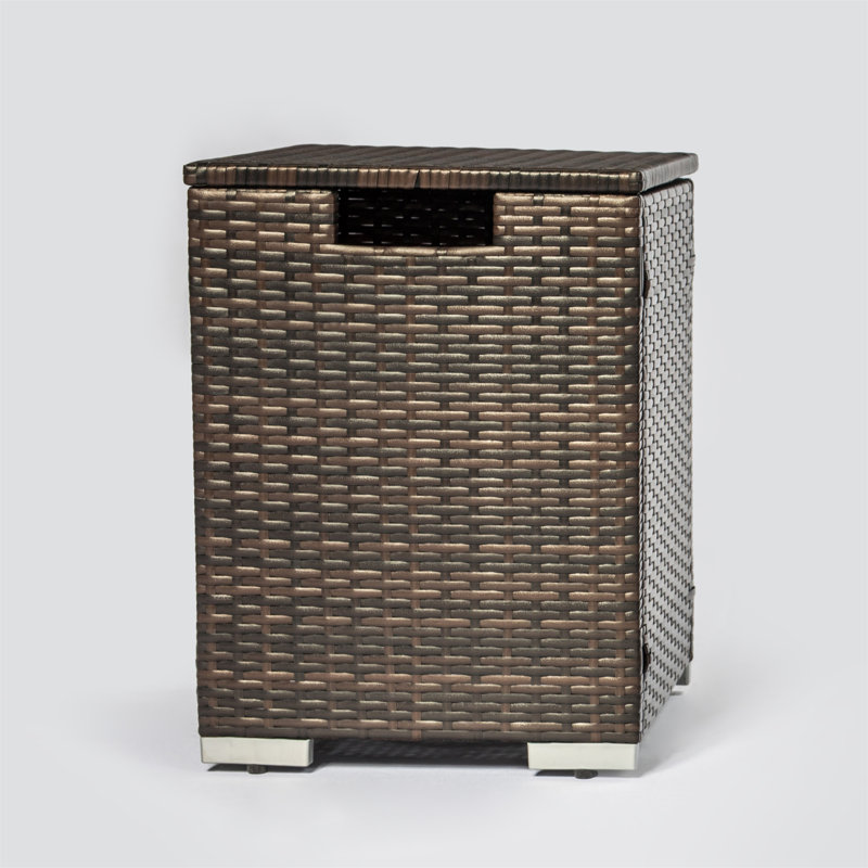 16'' Square Rattan Propane Tank Cover