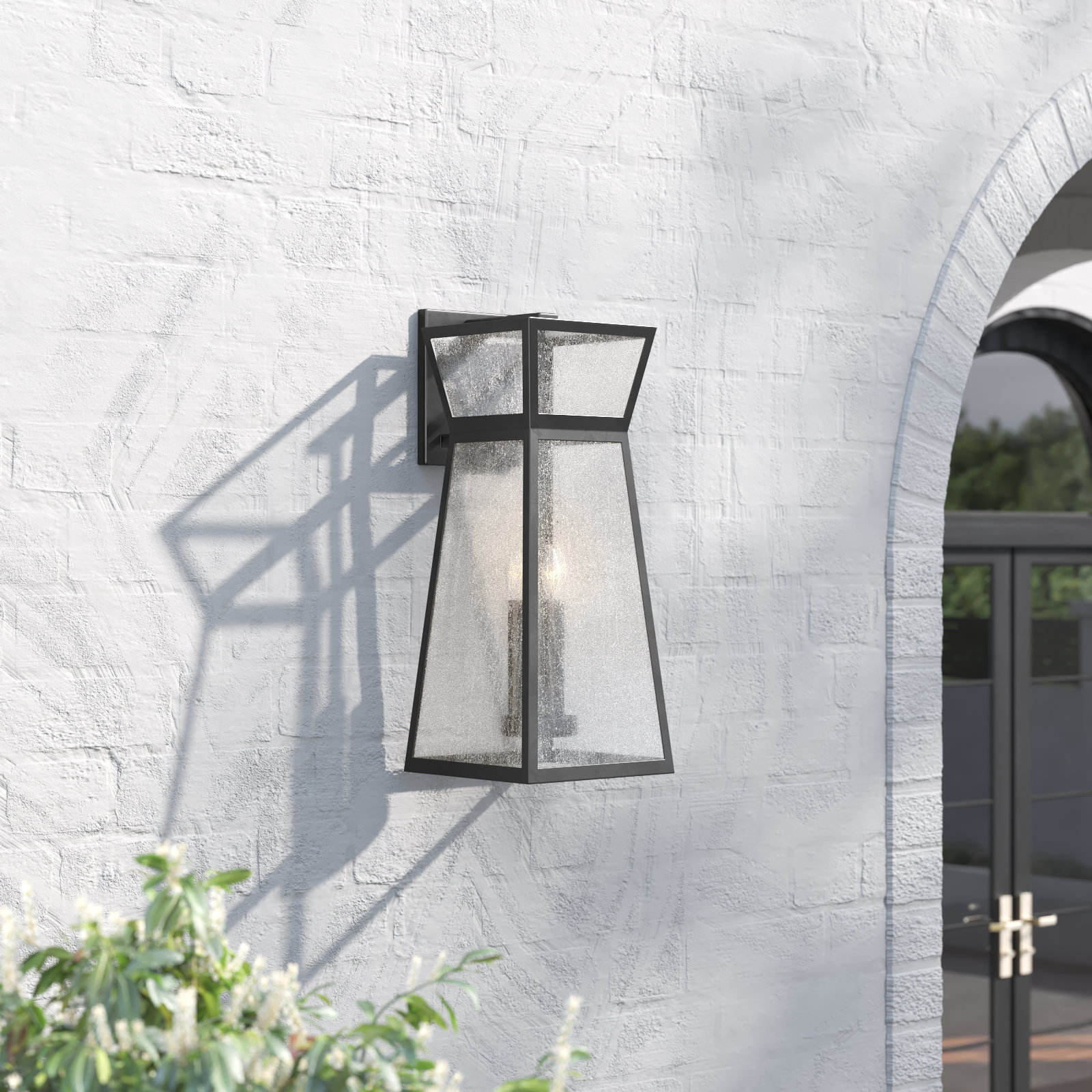 Avers Outdoor Wall Light, 26.75" H x 11" W x 11" D