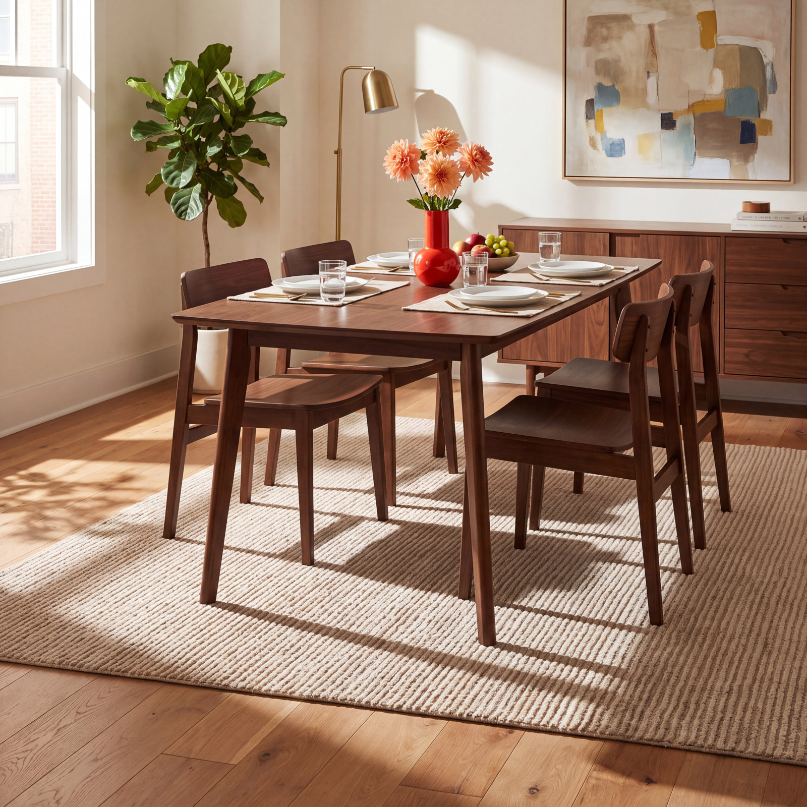 Wilda Hand-Tufted Wool Rug, Rectangle 5' x 8'