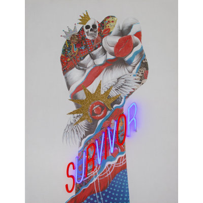 Peinture murale (néon à DEL) - Survivant