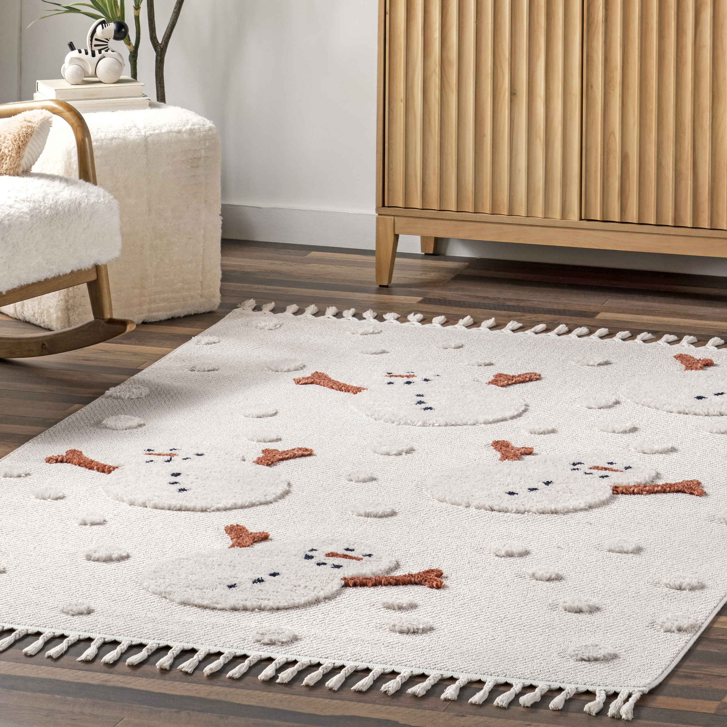 The Holiday Aisle® Kilah Graphic Area Rug for Living Room Bedroom ...