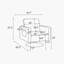 Fauteuil club pivotant 30,5 pouces Deysia-87386620
