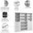 Bestar Florence 85W X 16D Modular Reach-In Or Walk-In Closet System With Shelves And Drawers, Shaker Style
