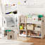 AIYAPLAY Kids Toy Storage Unit 3 Tier Bear Design Kids Bookshelf White