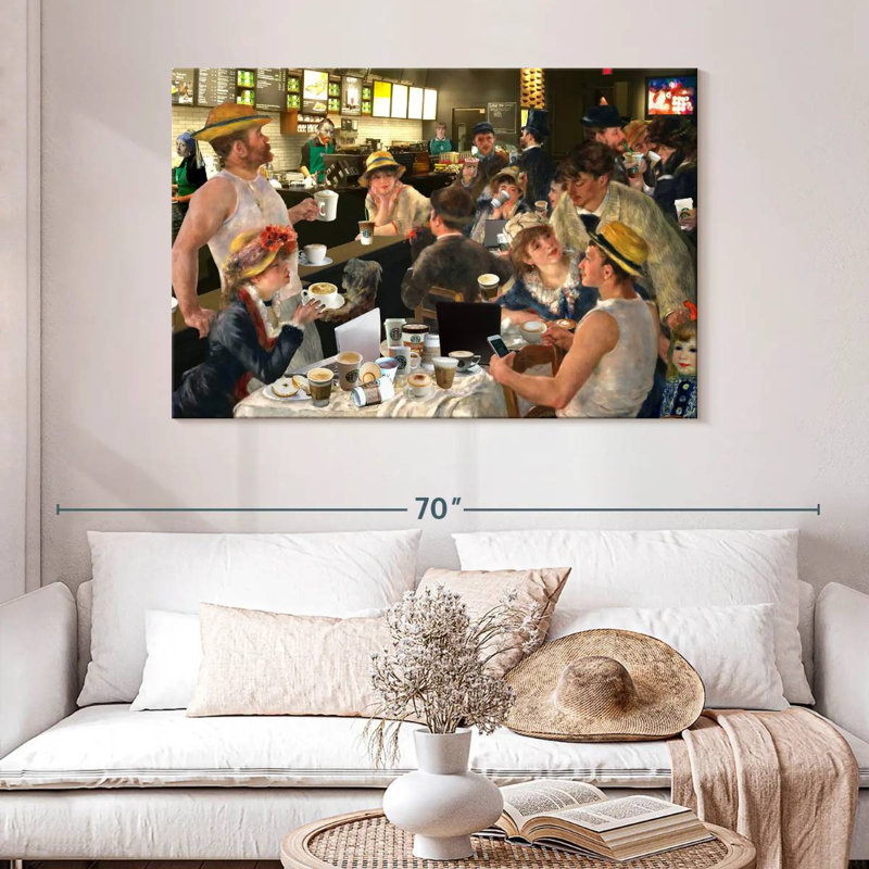 Yarlin déjeuner de la soirée cappuccino, H 32 po x l 48 po