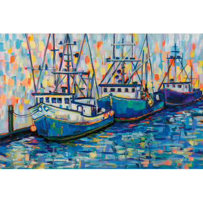 «Bateaux dans le port» par Jeanette Vertentes