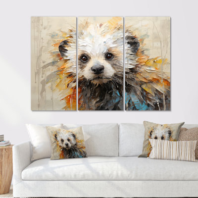 «Otter Playfulness Portrait», ensemble d'art mural sur toile
