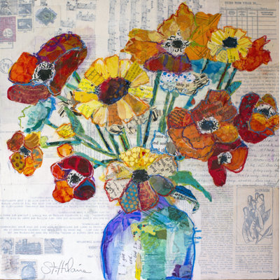 " Hues Of Indgio I " by Elizabeth St Hilaire