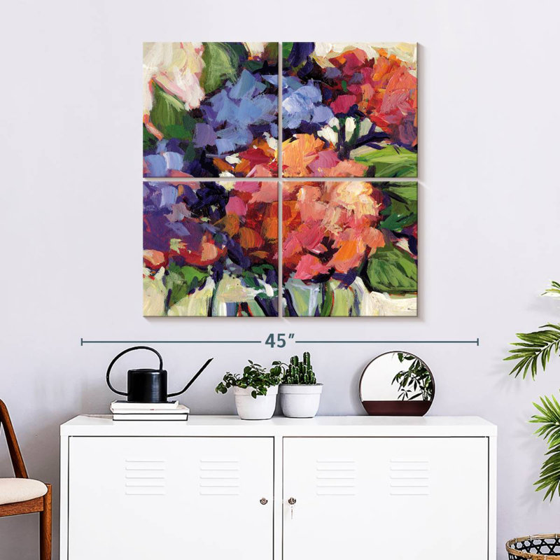 Multi Hydrangeas, 32" H x 32" W