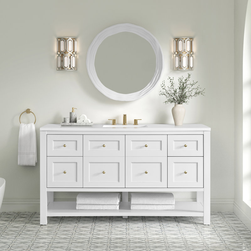 Terra Round Gesso Mirror