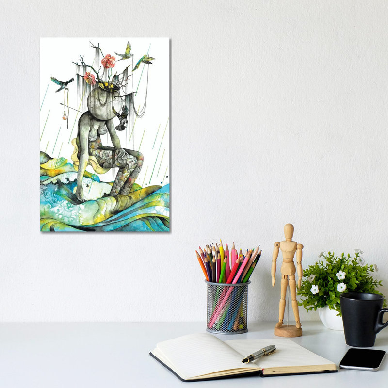 Cleanse II by Pride Nyasha - Wrapped Canvas Painting, 20.32 cm H x 30.48 cm W