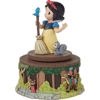 Precious Moments Disney Snow White and Forest Friends Rotating Musical Figurine 6 Inch