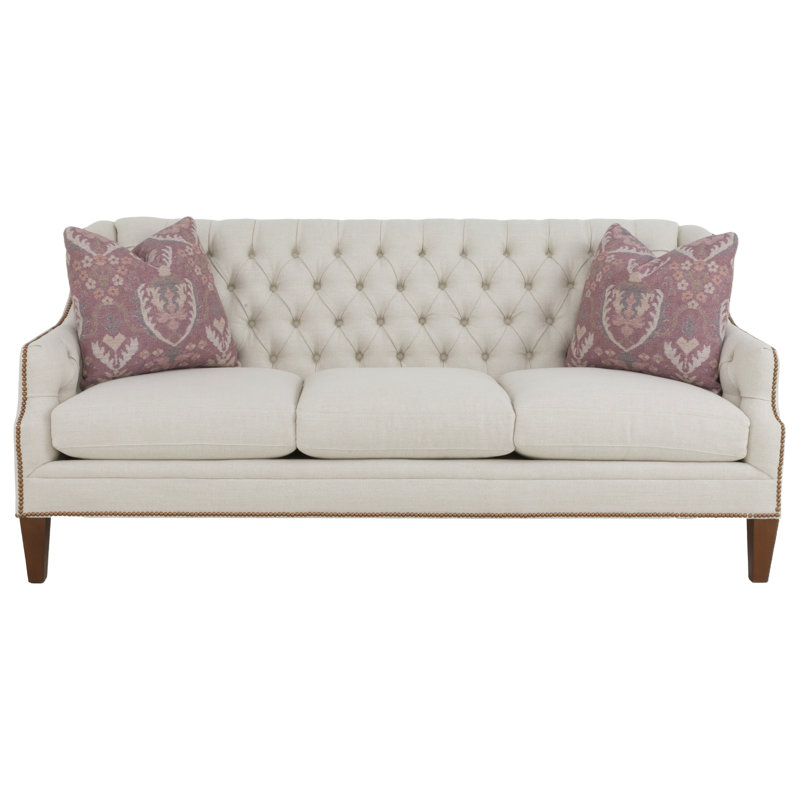 Sofa, Hazelnut, 1149 Olive, Small Brass