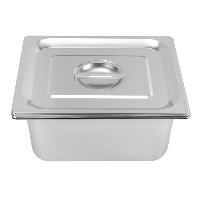Plateau de table à vapeur en acier inoxydable avec couvercle