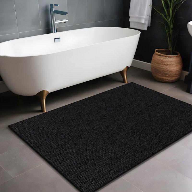 Nadene Dark Gray Indoor Area Rug, Rectangle 2' x 3'
