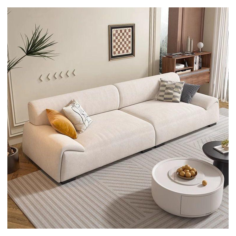 Canapé simple luxueux italien, H 30,7 po x l 90,55 po x P 37 po, 3