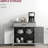 Utility Room Cabinet, Stone Gray - Adjustable Shelf And Drawer For Practical Storage Buffet Table With Design Living Room, Entryway, Kitchen Cabinet