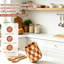 Wooden Rotating kitchen Utensils Holder for Kitchen, Spatula Holders, Checkered