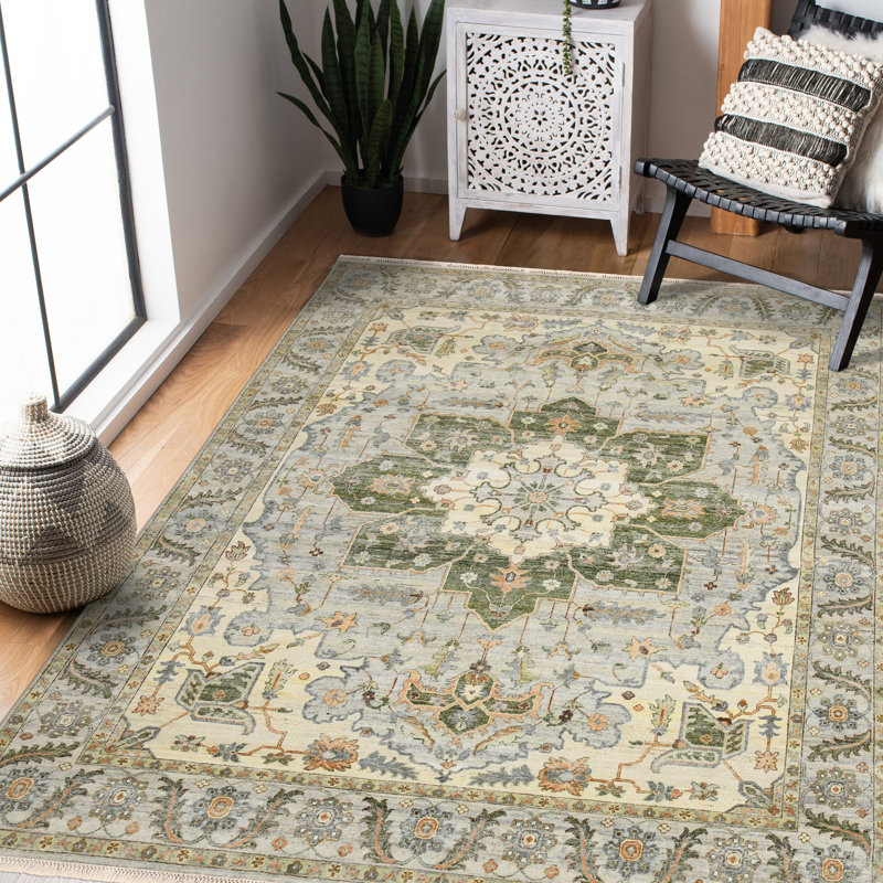 Wool Geometric Area Rug, Rectangle 2' x 3'