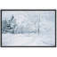 «Abstract Forest Winter Country Snowy Landscape», reproduction d'art sur toile encadrée-107118092-107118093