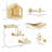PawHut 10-Level Wall-Mounted Cat Tree Climbing Playground with Hammocks, Modern Design