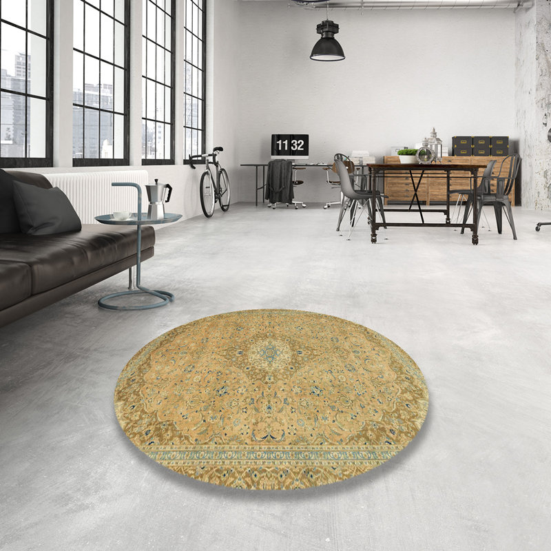 Abstract Indoor Rug, Square 7'