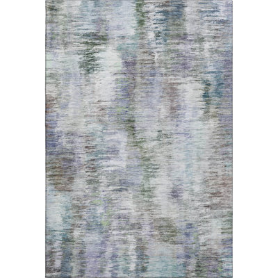 Premium Machine Washable Prisco Green Rug
