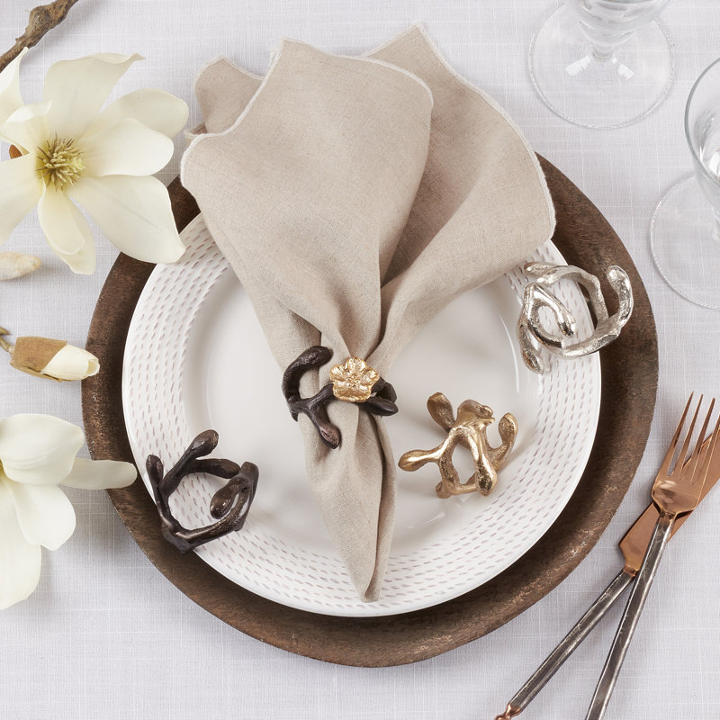 Bronze Twigs Napkin Rings Set of 4