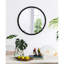 Le miroir mural de chambre à coucher en métal avec cadre perlé ajoute du style à la pièce 32 po