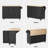 51" Fluted Kitchen Island with Drop Leaf, Farmhouse Accent Kitchen Island on Wheels with Internal Storage Rack, Rolling Kitchen Cart with Towel Rack for Kitchen, Dining Room-771241776
