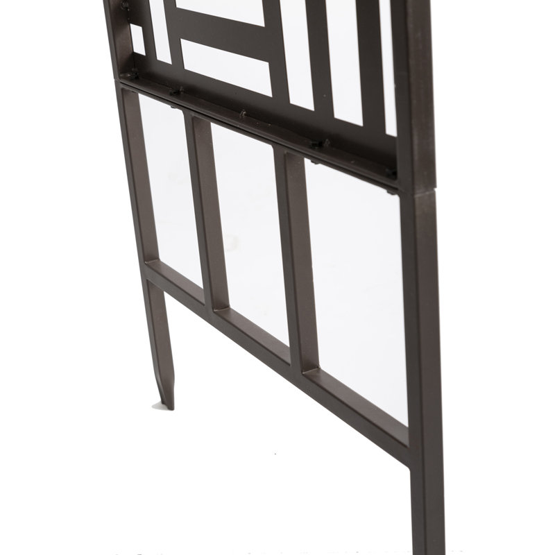 Geometric Black Metal Garden Arch Arbor