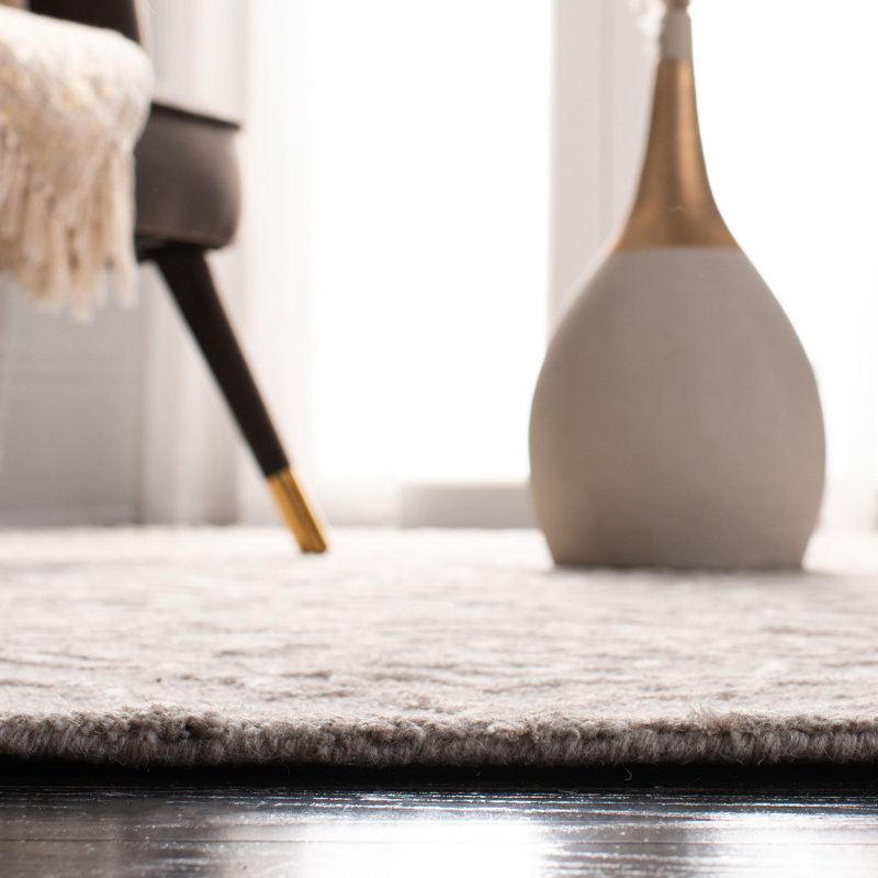 Denby Hand Tufted Wool And Viscose Floral Rug, Rectangle 3' x 5'