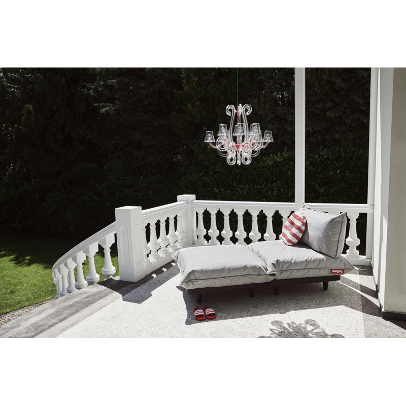 Paletti Outdoor Patio Modular Hocker, Storm Blue