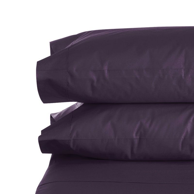 Microfiber Pillowcase - Set of 2, Eggplant, King Pillowcase