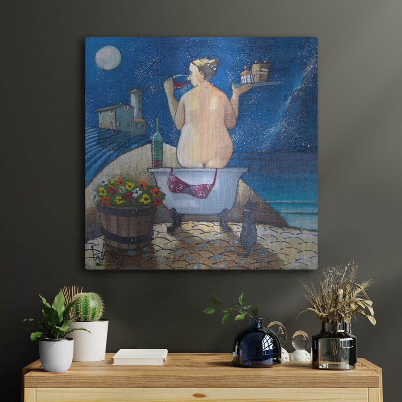Art mural en métal Rosecliff Heights par Bath West, H 24 po x l 24 po