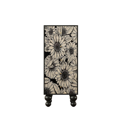 Commode de rangement moderne en bois à cinq tiroirs