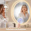 Bathroom mirror round LED lighting touch switch dimmable bathroom mirror-259345404