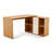 Eujin 53'' W L Shaped  Convertible Desk with Storage Drawer Printer Shelves and File Cabinet-88345209