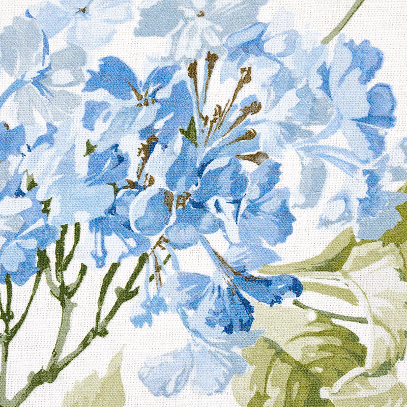 Tissu hortensia d'été, Hortensia bleue