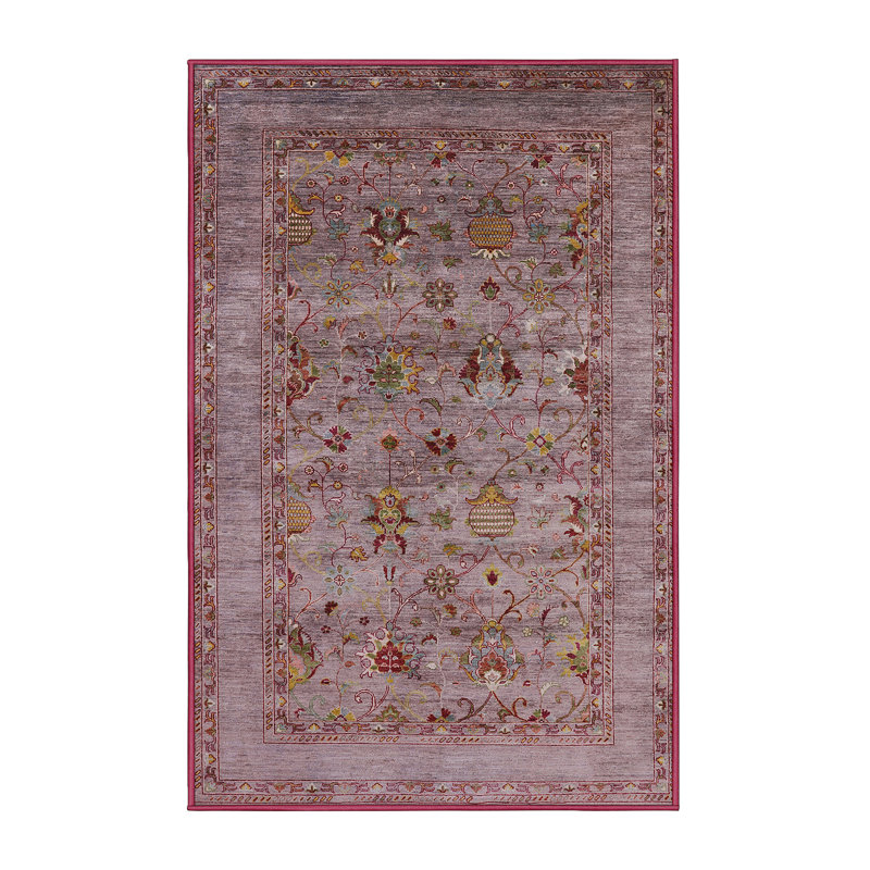 Tapis brun à motif oriental, Rectangle 5 pi x 8 pi