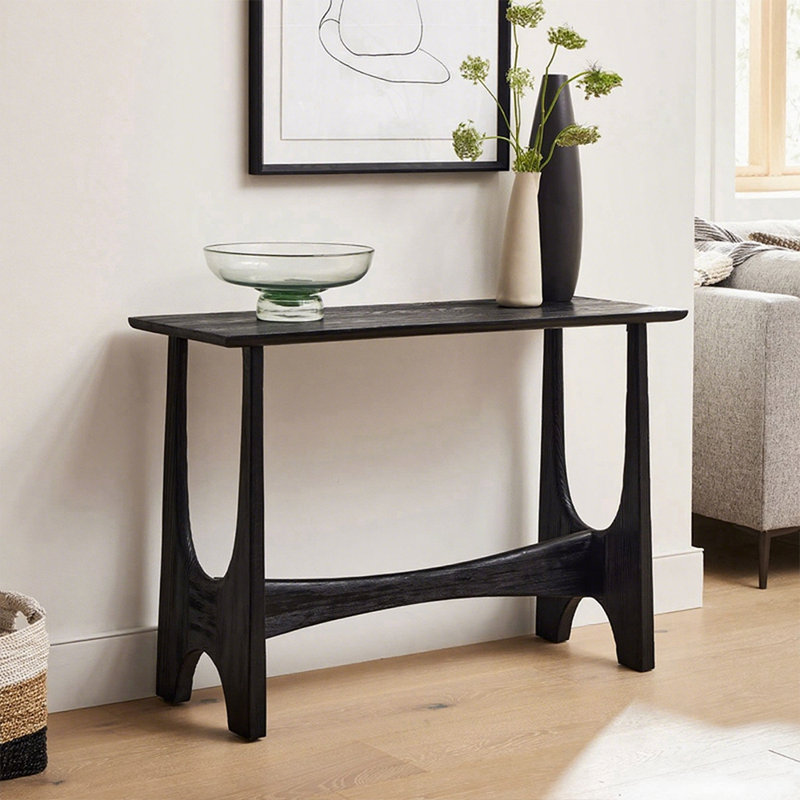 Table de véranda entièrement en bois massif de style français., H 33,8 po x l 62,9 po x P 13,7 po
