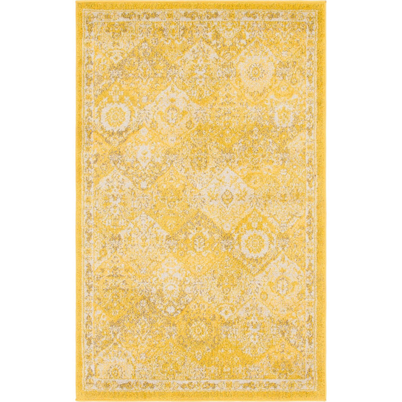 Kalf Abstract Indoor Rug, Rectangle 3'3" x 5'3"