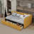 Mauda Upholstered Linen Standard Bed with Drawers-607255927