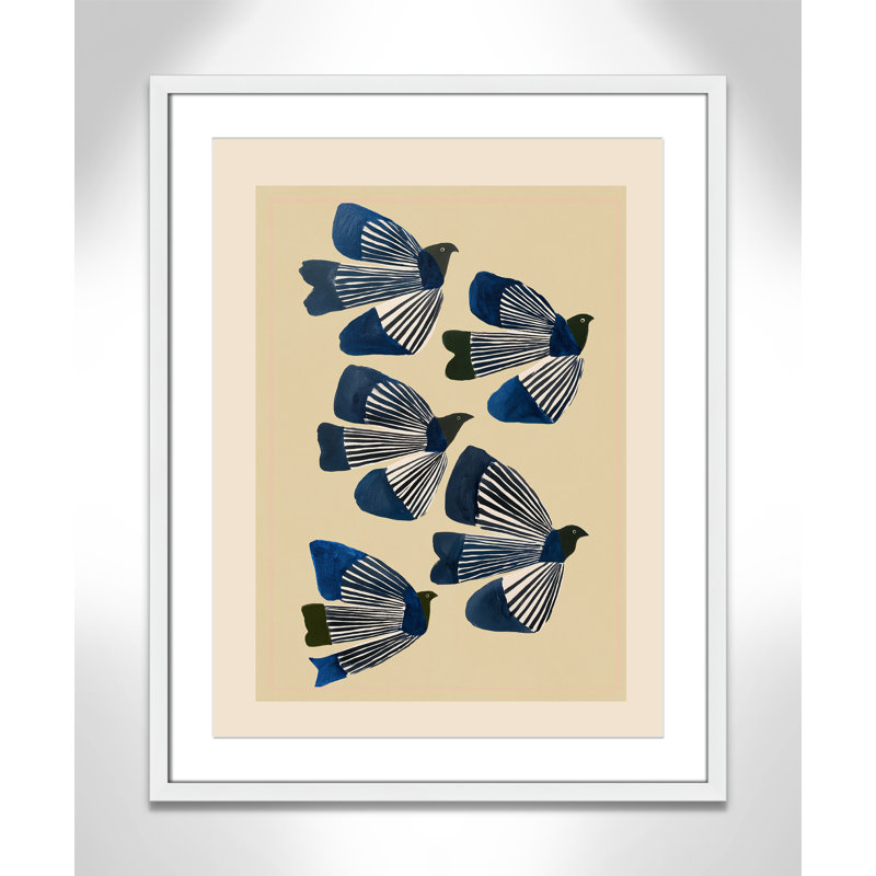 Imprimé indigo par ville, L 23,5 po x H 29,5 po, Matted Print, Blanc satiné