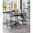 Lona Rustic Oak & Black Finish Kitchen Island