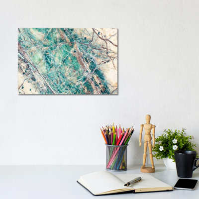 Usa, California. Detail Of Cut Slab Of Marble Rock. by Jaynes Gallery - Wrapped Canvas Print