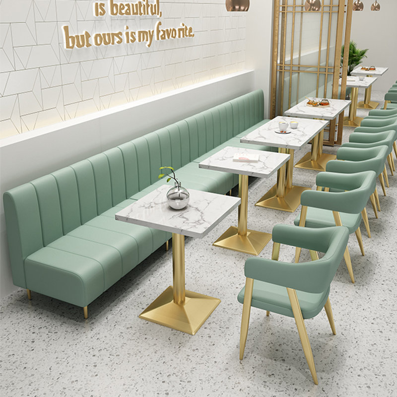 Banc rembourré en similicuir Farver, Vert clair